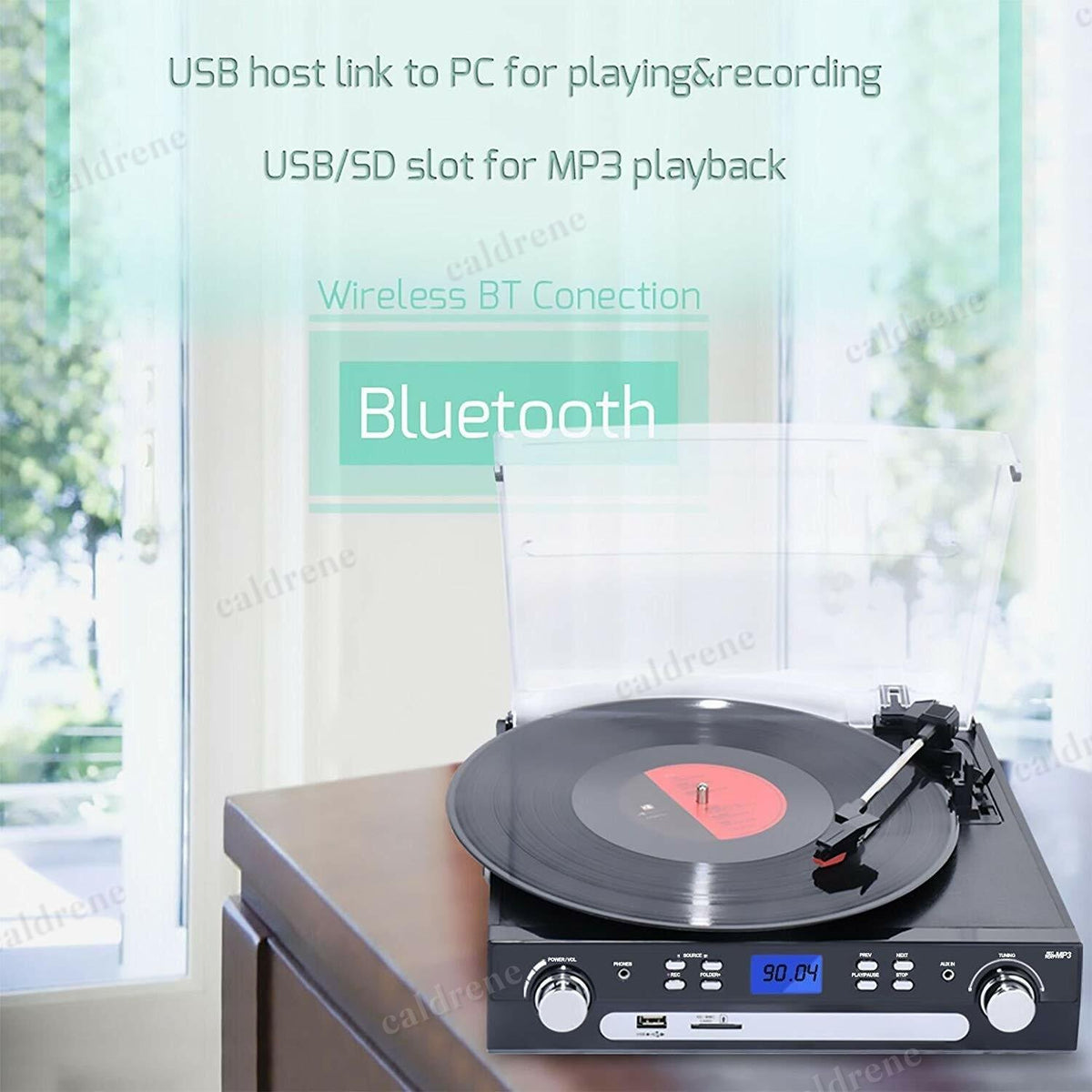 Bluetooth Record Player with Stereo Speakers – view 8