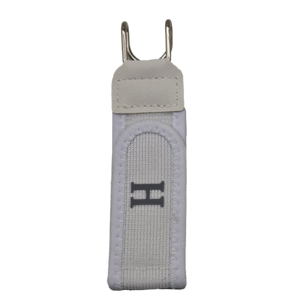 Buckle-Less Tactical Metal Hook Elastic Belt for Unisex – White