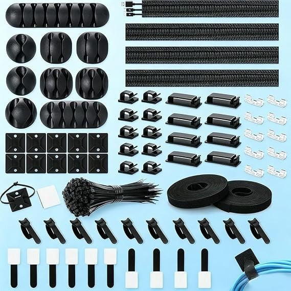 Cable Management Kit, 173 Pieces