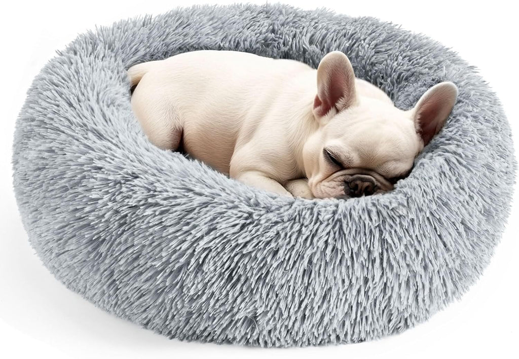 Calming Donut Bed for Cats and Small Dogs, 20 in