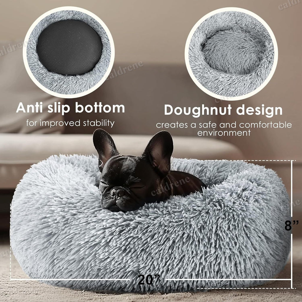 Calming Donut Bed for Cats and Small Dogs, 20 in – view 3