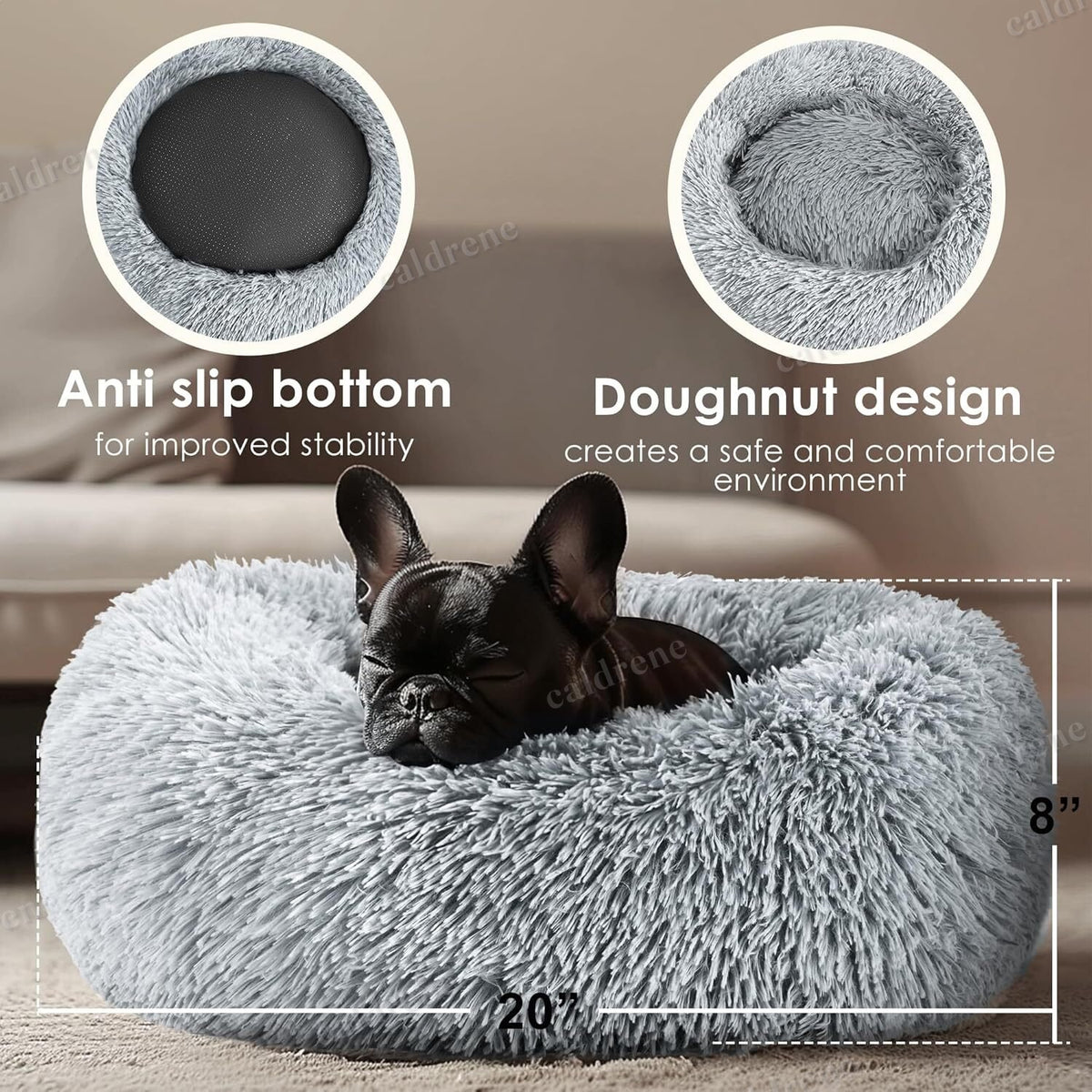 Calming Donut Bed for Cats and Small Dogs, 20 in – view 3