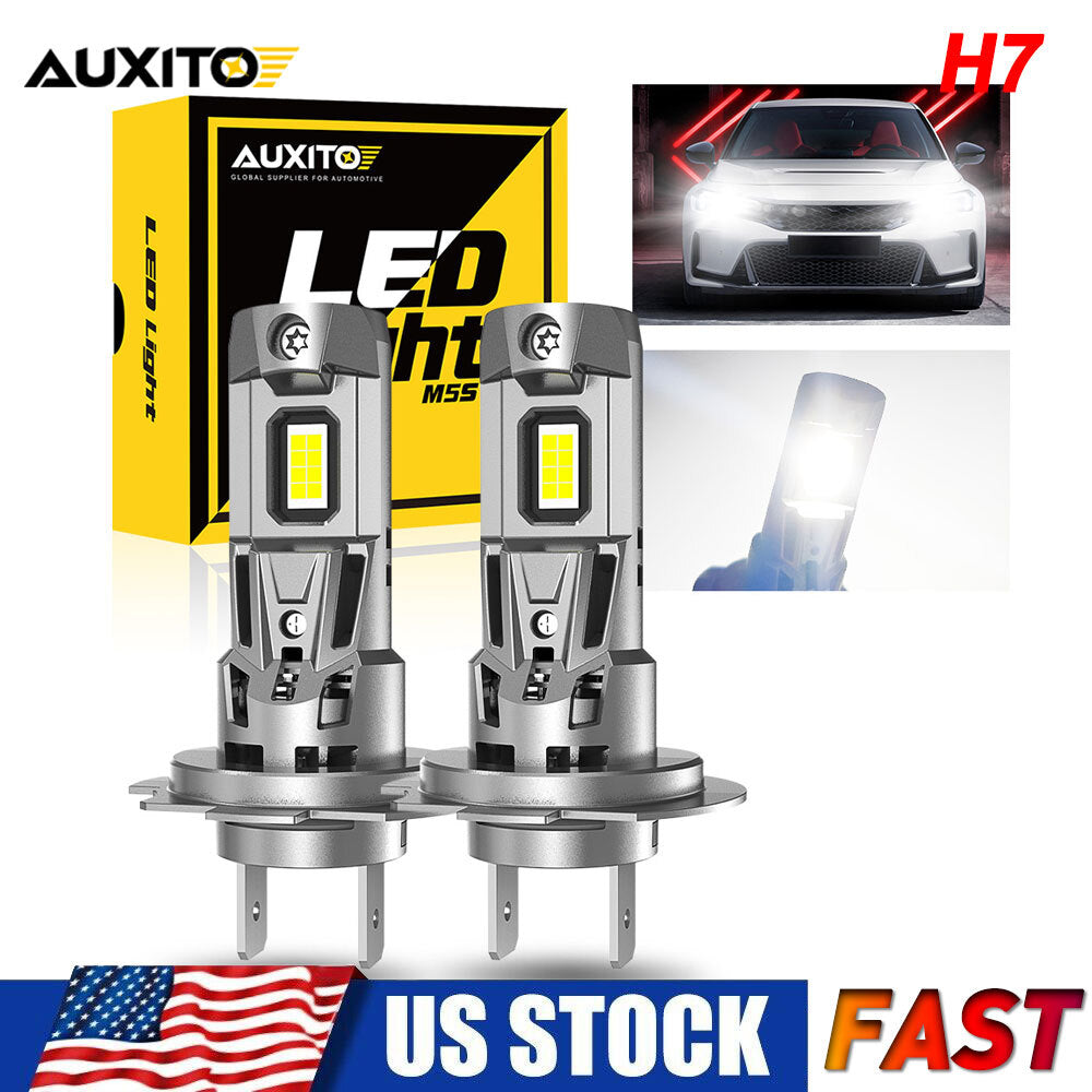 CANBUS H7 LED Headlight Bulbs Kit 22000LM 6500K, 2 Pack
