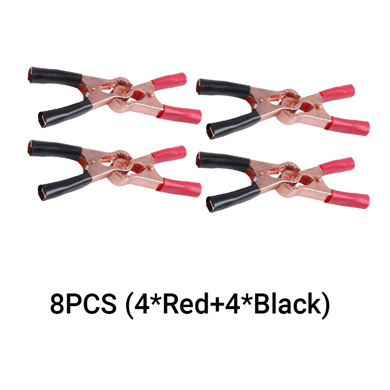 Car Battery Alligator Clips for Electrical Tasks – 8pcs (4black+4red)