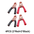Car Battery Alligator Clips for Electrical Tasks – 4pcs (2black+2red)