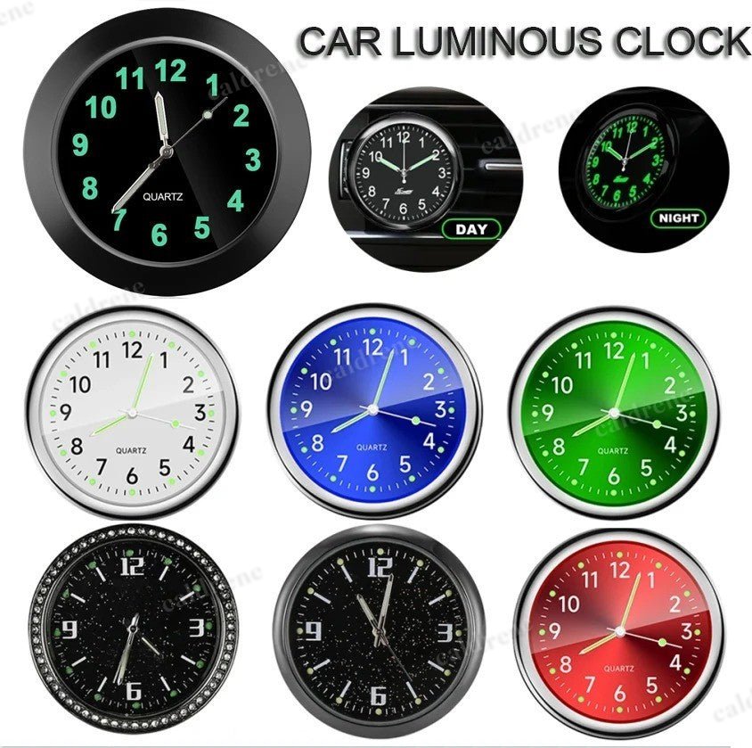 Car Clock Luminous Automobiles Internal Stick-On Mini Digital Watch Mechanics Qu – view 2
