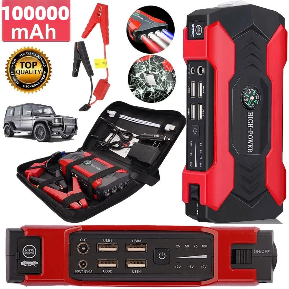 Car Jump Starter Power Bank, 12V Battery Booster