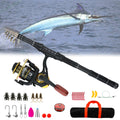 Carbon Fiber Telescopic Fishing Rod and Reel Combo – Caldrene