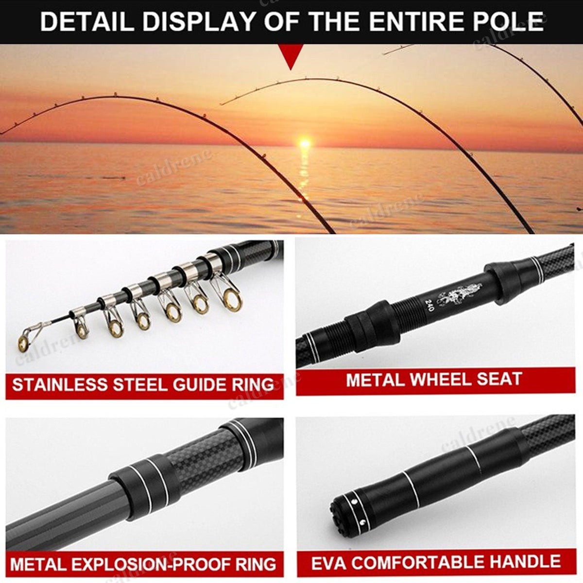 Carbon Fiber Telescopic Fishing Rod and Reel Combo – view 2