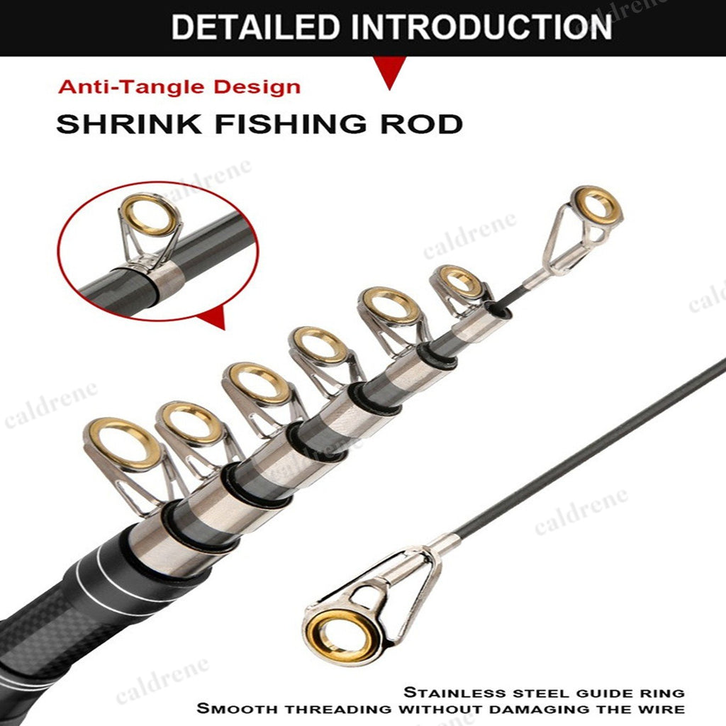 Carbon Fiber Telescopic Fishing Rod and Reel Combo – view 5