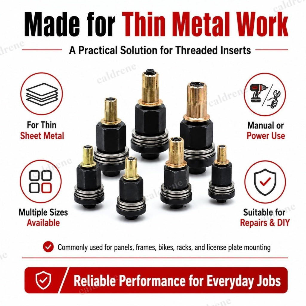 Carbon Steel Rivet Nut Tool Set M3-M12, 77 Pieces – view 7