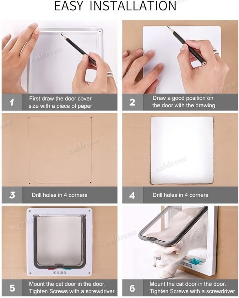 Cat and Dog Door with 4-Way Safety Lock – view 10