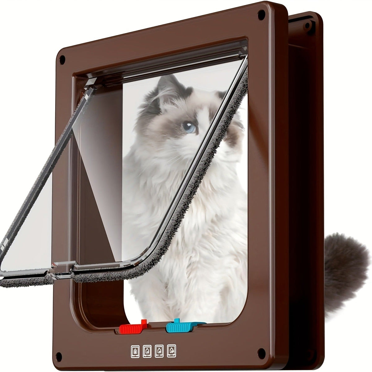 Cat and Dog Door with 4-Way Safety Lock – view 12