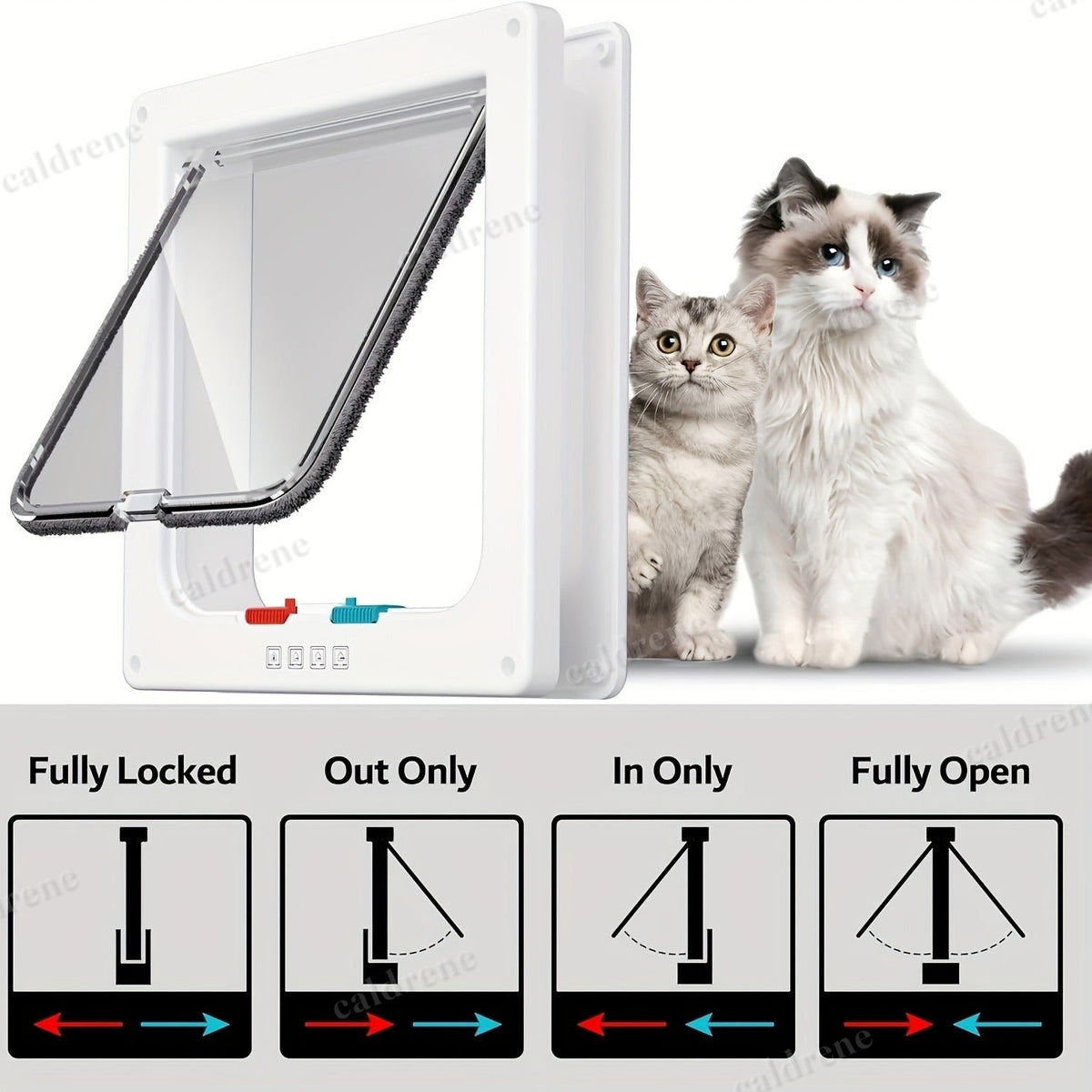 Cat and Dog Door with 4-Way Safety Lock – view 8