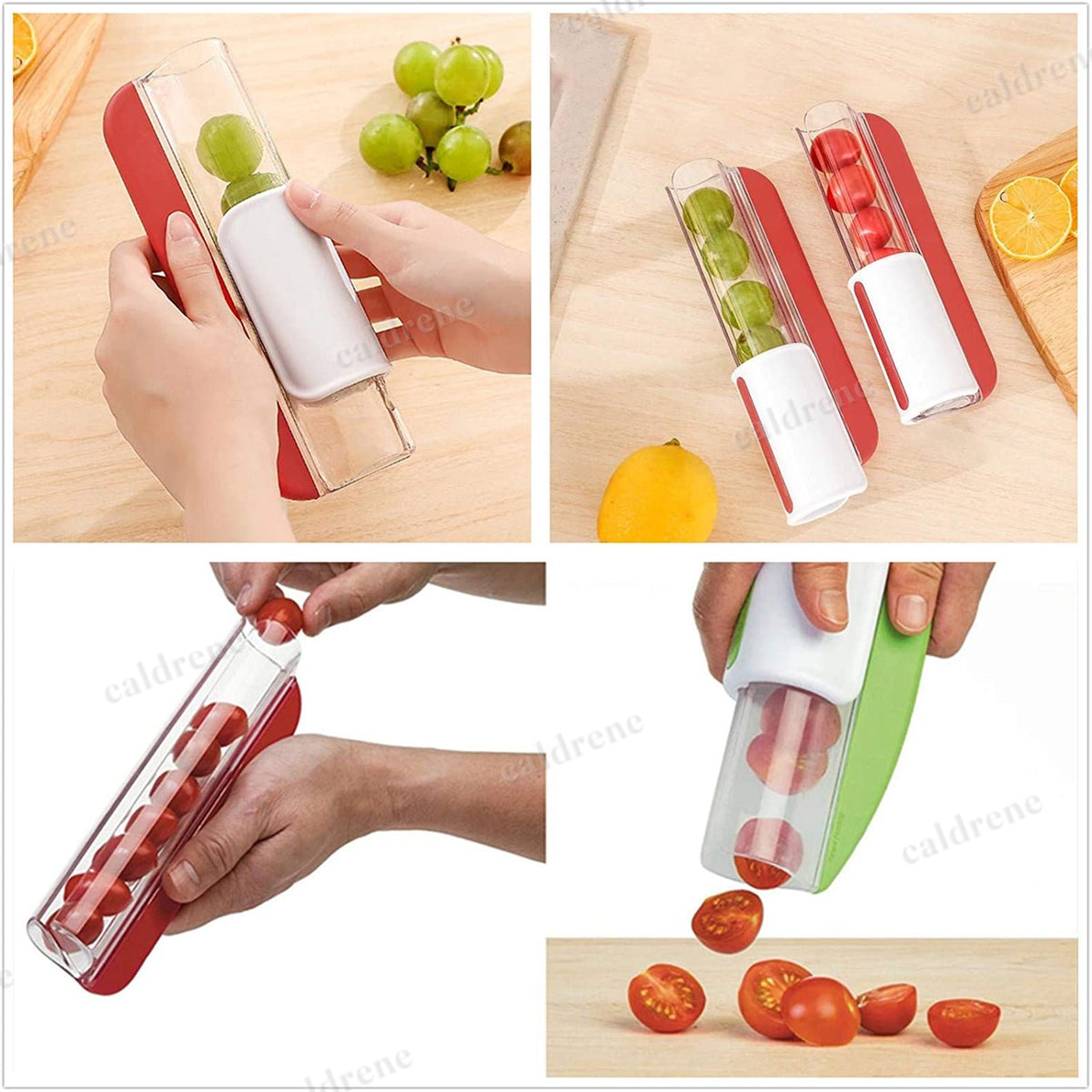 Cherry Tomato Fruit Slicer for Easy Fruit Cutting – view 4
