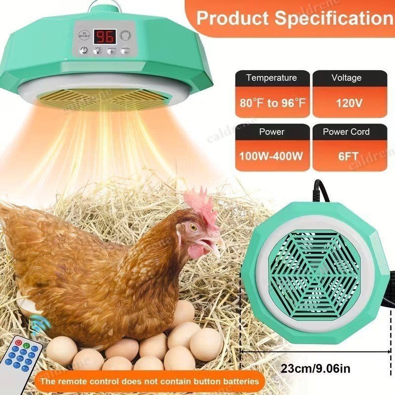 Chicken Coop Heater with Thermostat Control – view 10