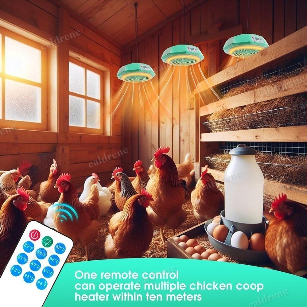 Chicken Coop Heater with Thermostat Control – view 2