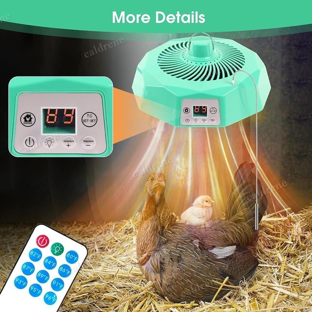 Chicken Coop Heater with Thermostat Control – view 4