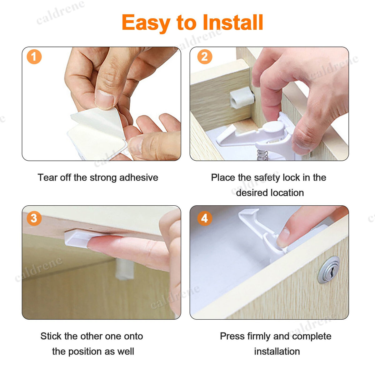 Child Safety Cabinet Locks, 10 Pack – view 4