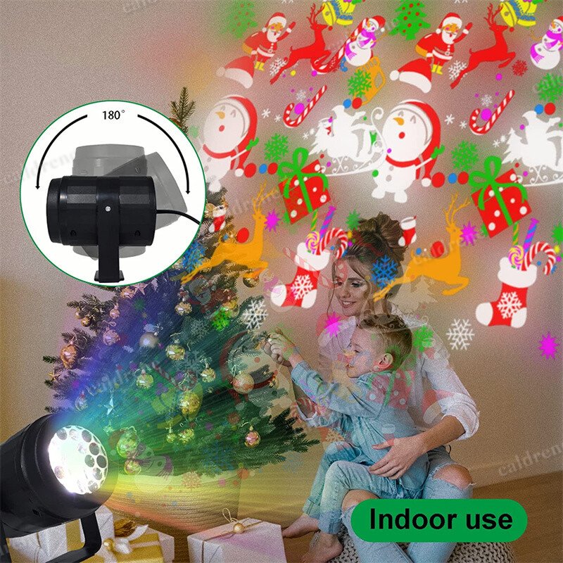 Christmas Projector Light with 16 Patterns, Indoor and Outdoor – view 2