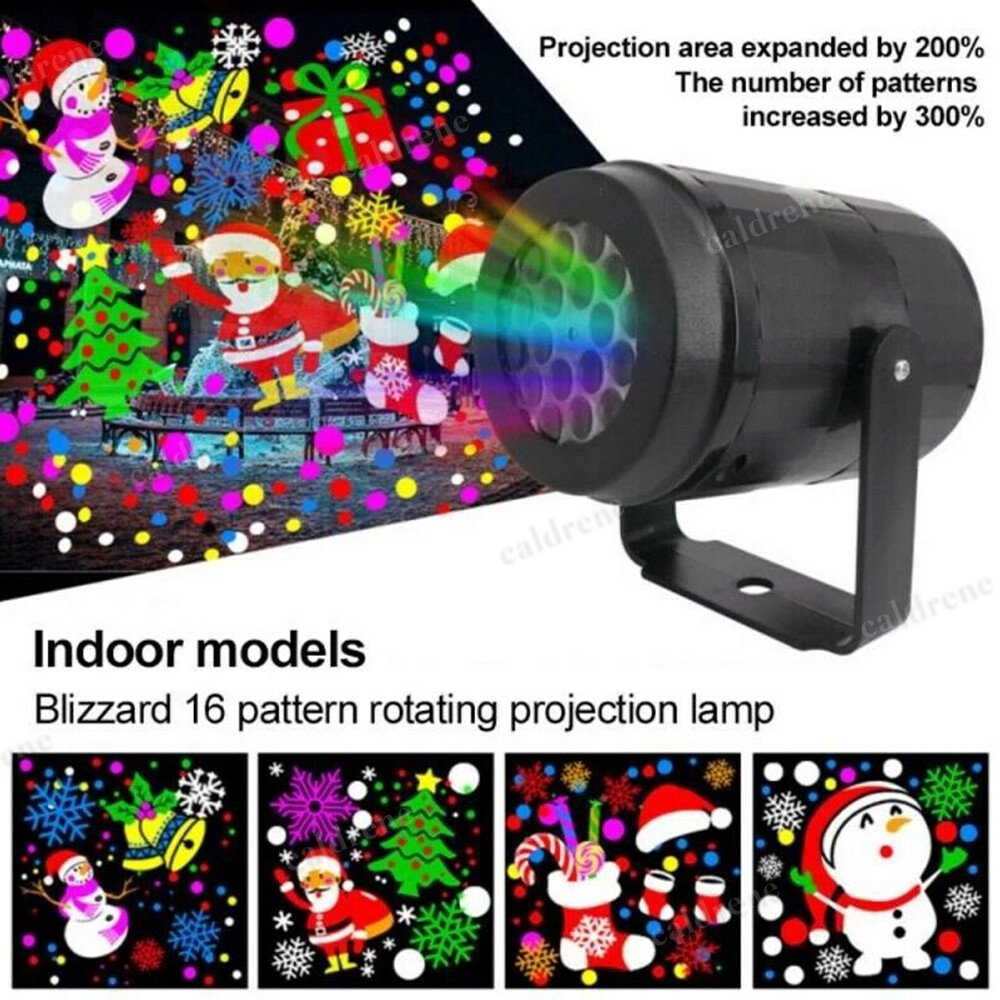 Christmas Projector Light with 16 Patterns, Indoor and Outdoor – view 5