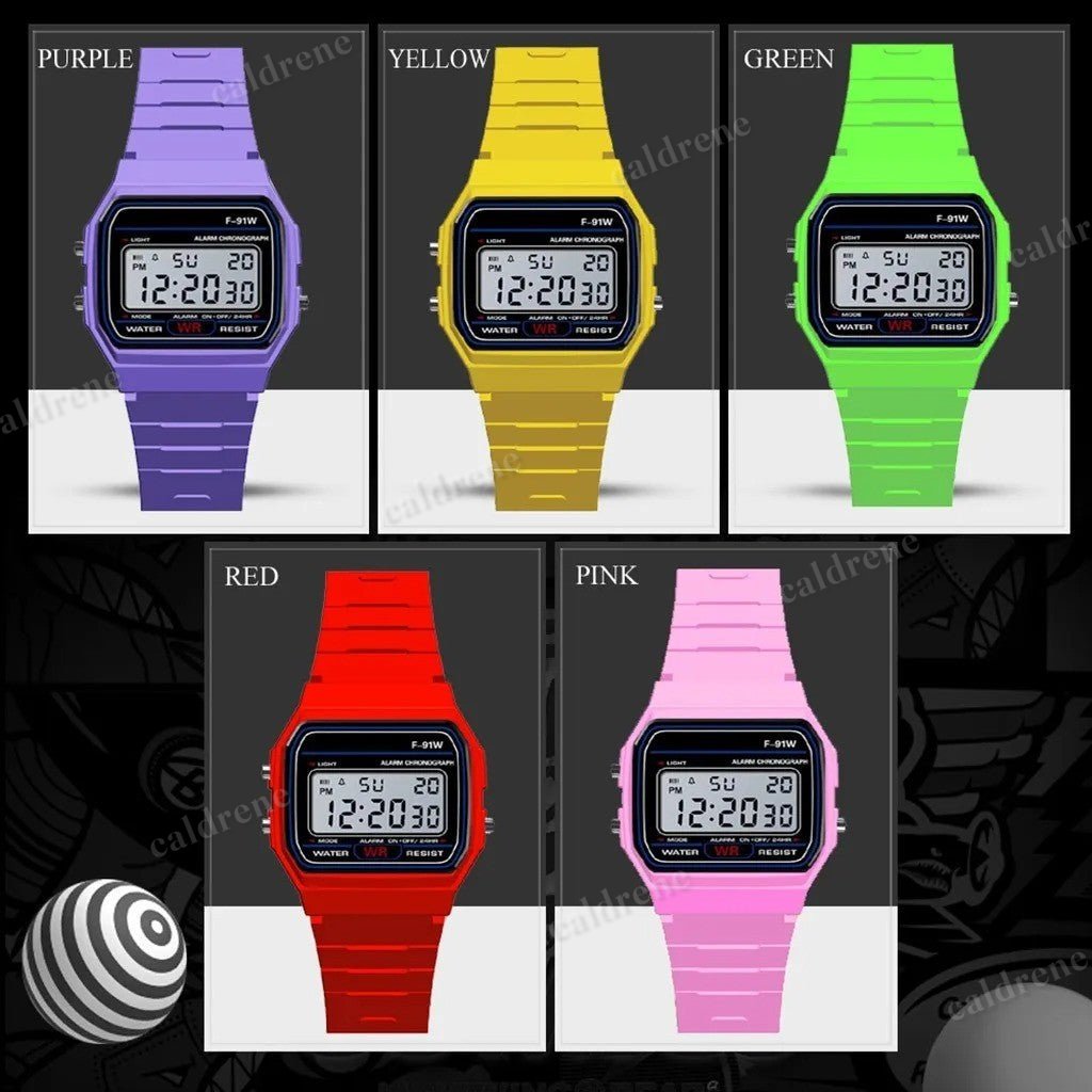 Classic Digital Watch F-91W - Unisex Retro Style – view 2