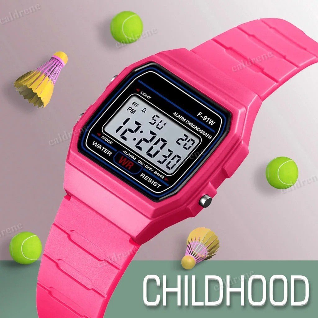 Classic Digital Watch F-91W - Unisex Retro Style – view 3