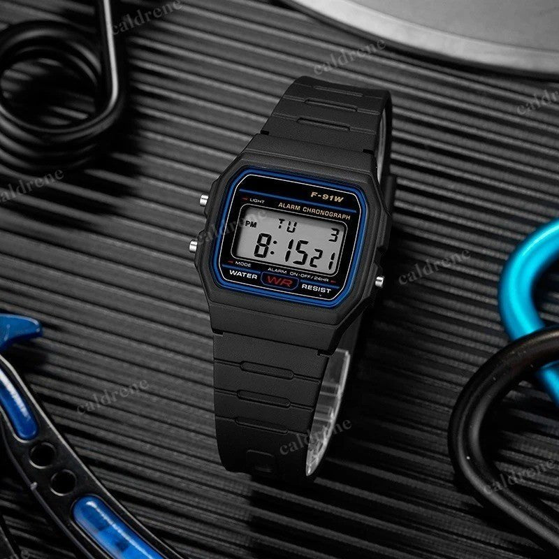 Classic Digital Watch F-91W - Unisex Retro Style – view 5