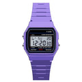 Classic Digital Watch F-91W - Unisex Retro Style – Purple