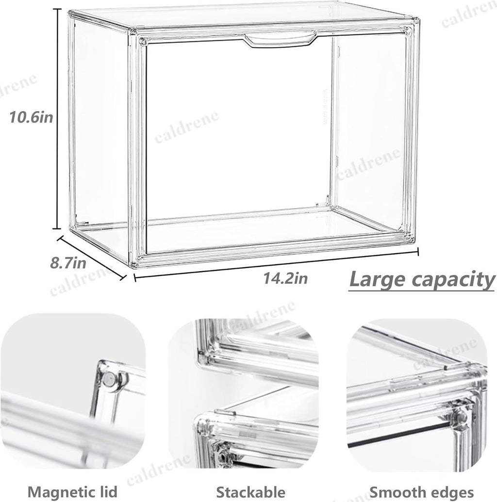 Clear Acrylic Stackable Display Case with Magnetic Lid – view 2