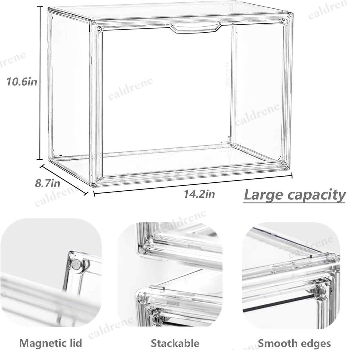 Clear Acrylic Stackable Display Case with Magnetic Lid – view 2