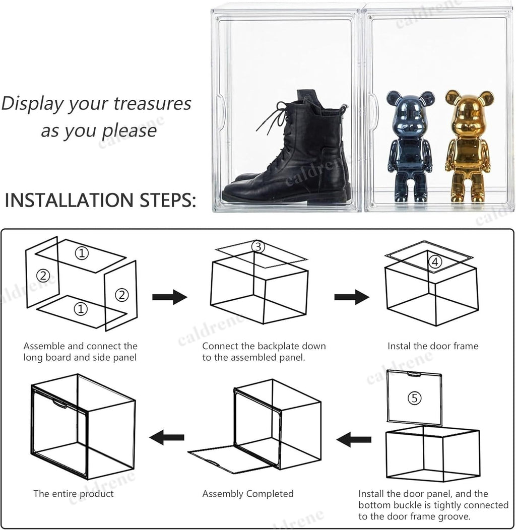 Clear Acrylic Stackable Display Case with Magnetic Lid – view 3