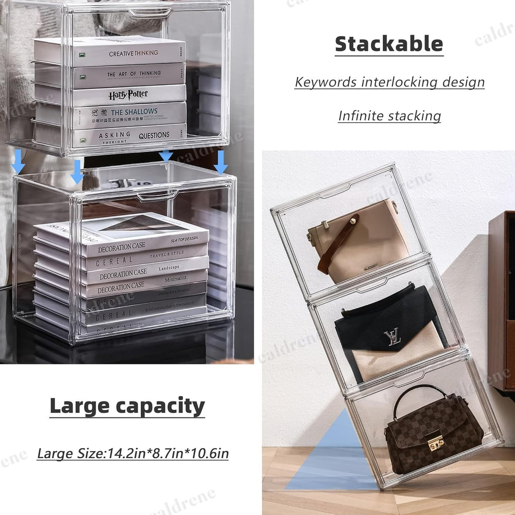 Clear Acrylic Stackable Display Case with Magnetic Lid – view 5
