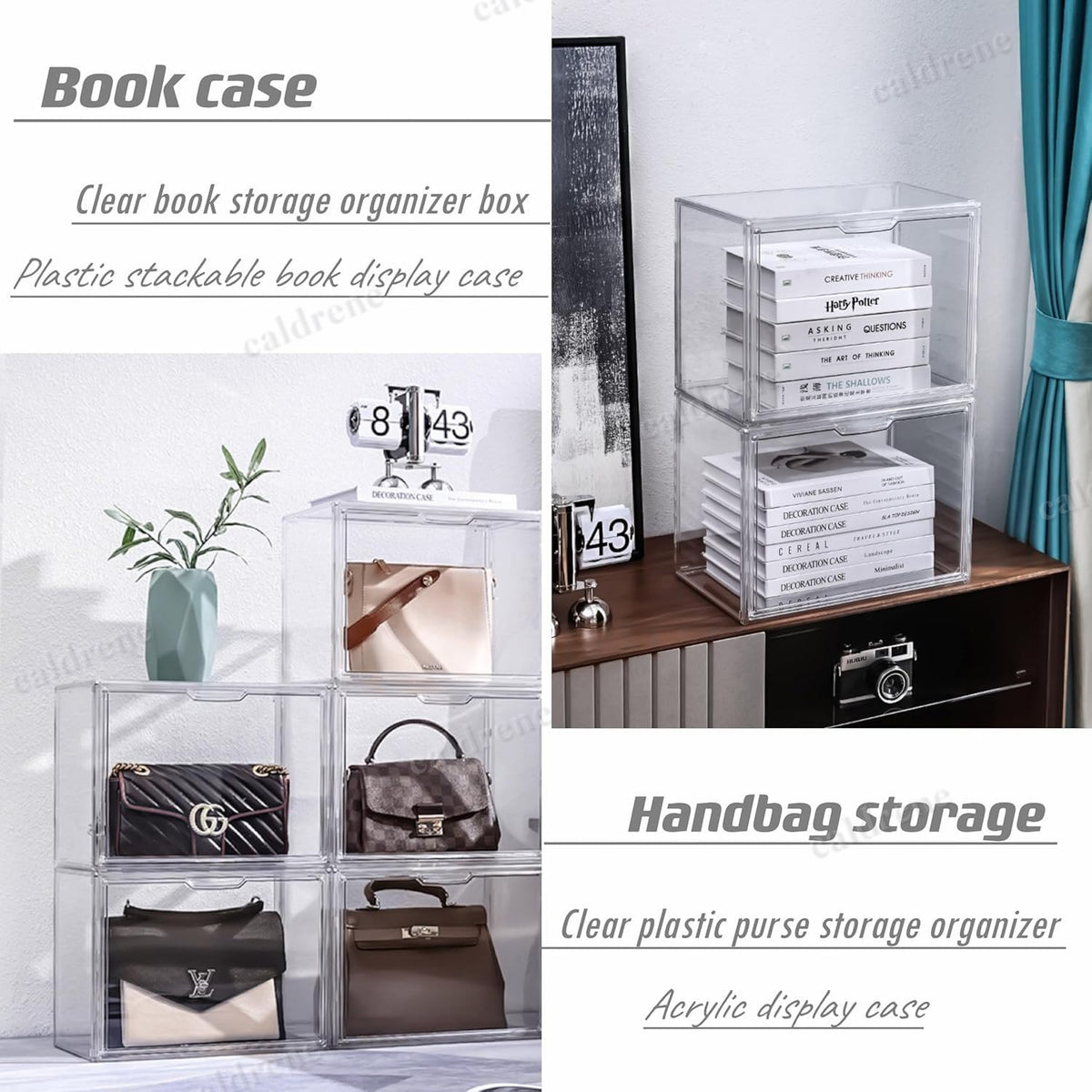 Clear Acrylic Stackable Display Case with Magnetic Lid – view 6