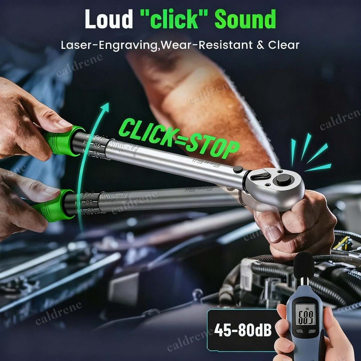 Click Torque Wrench Set, 1/4, 3/8 and 1/2 Inch Drive – view 4