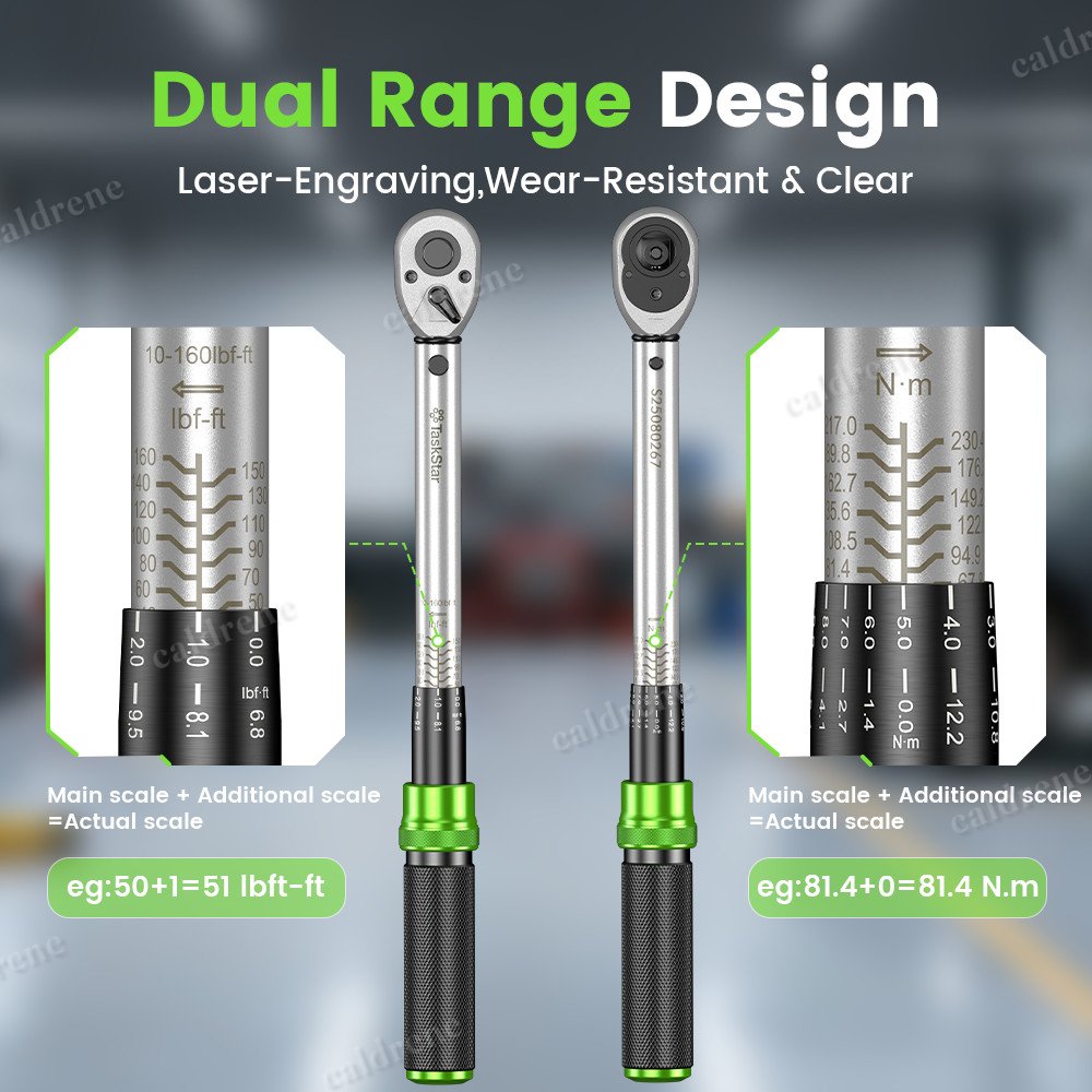 Click Torque Wrench Set, 1/4, 3/8 and 1/2 Inch Drive – view 5