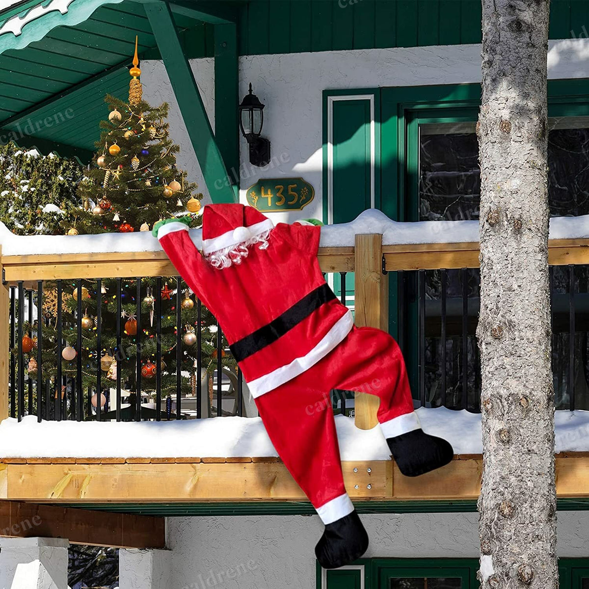 Climbing Santa Claus Hanging Decoration – view 10