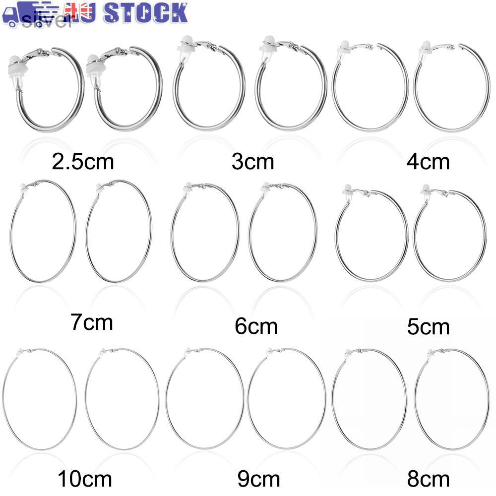 Clip-On Hoop Earrings for Women – No Piercing Required