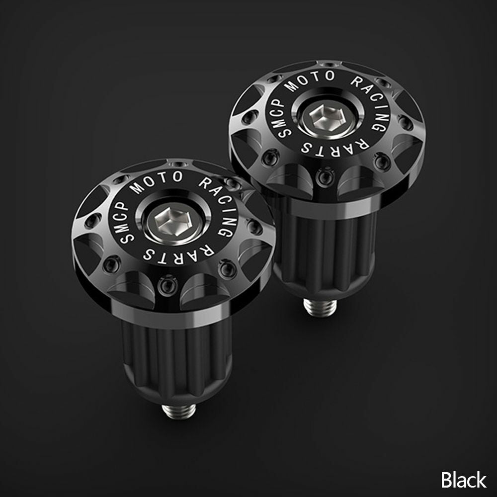 CNC Aluminum Motorcycle Handle Bar Ends Grips for Comfort – black