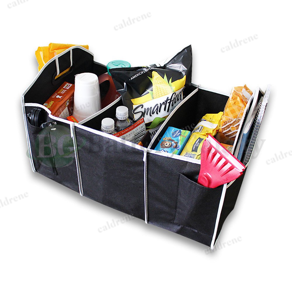 Collapsible Car Trunk Organizer with 3 Compartments – view 4