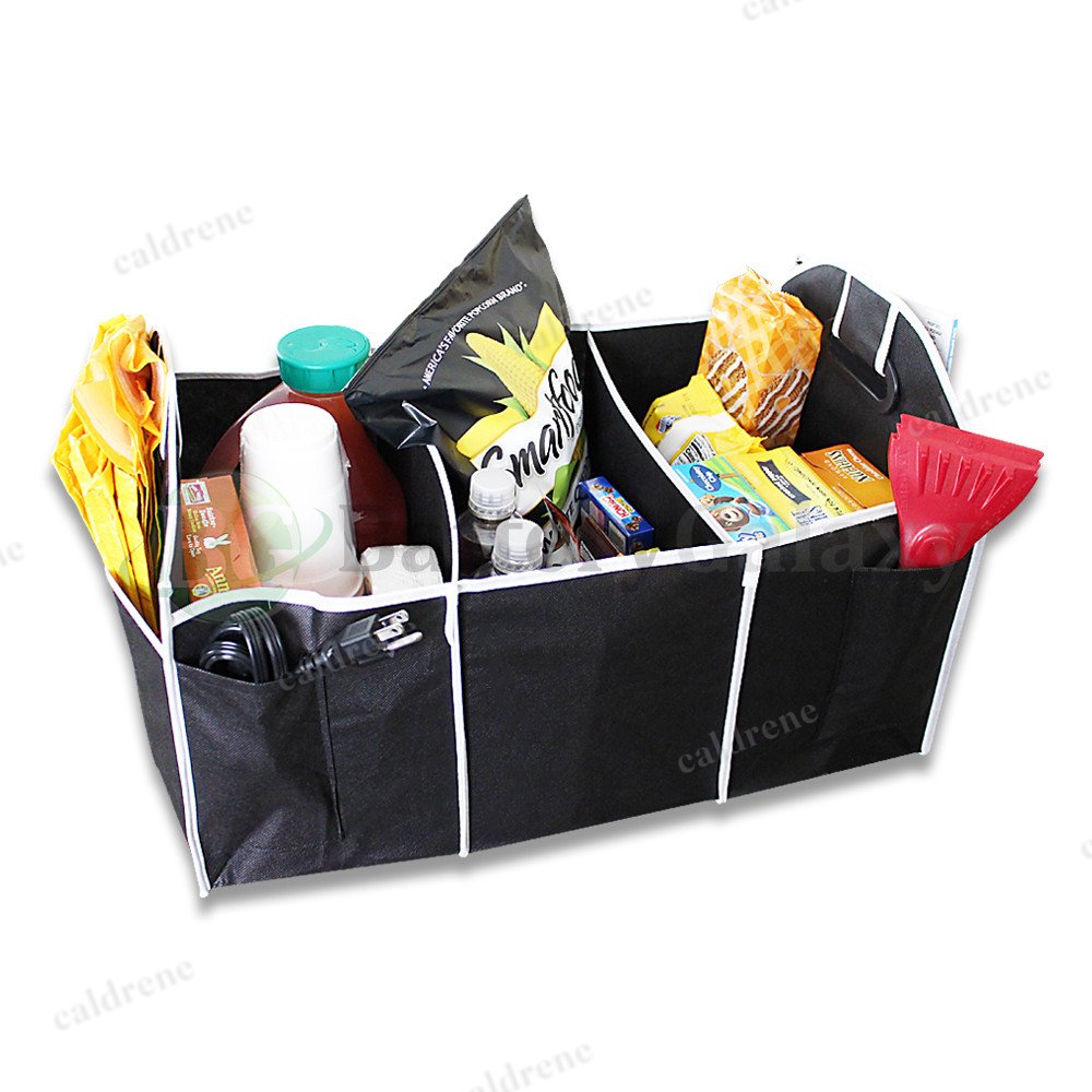 Collapsible Car Trunk Organizer with 3 Compartments – view 6