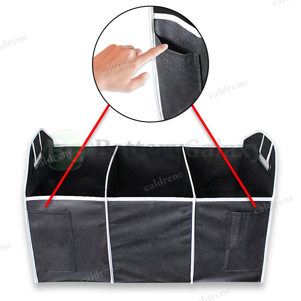 Collapsible Car Trunk Organizer with 3 Compartments – view 9