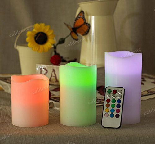Color Changing Flameless LED Candles with Remote, Set of 3 – view 4