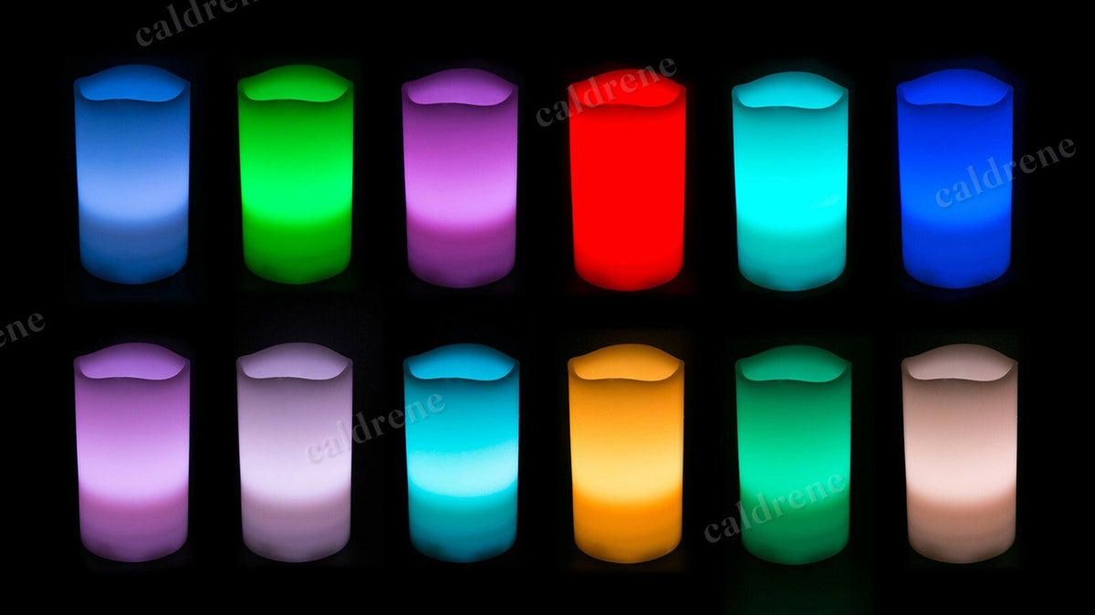 Color Changing Flameless LED Candles with Remote, Set of 3 – view 5
