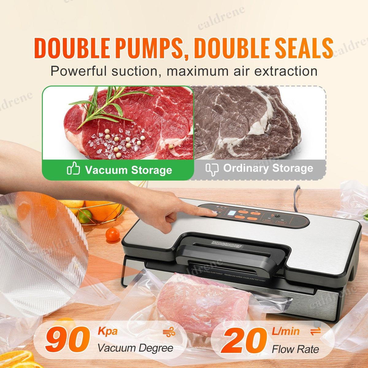 Commercial Double Pump Vacuum Sealer – view 2