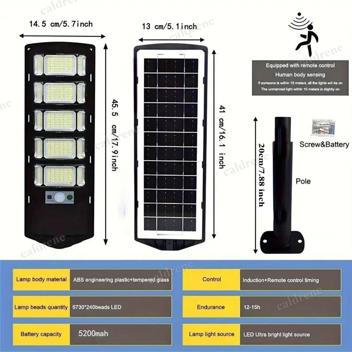 Commercial Solar Street Light, Dusk to Dawn – view 2