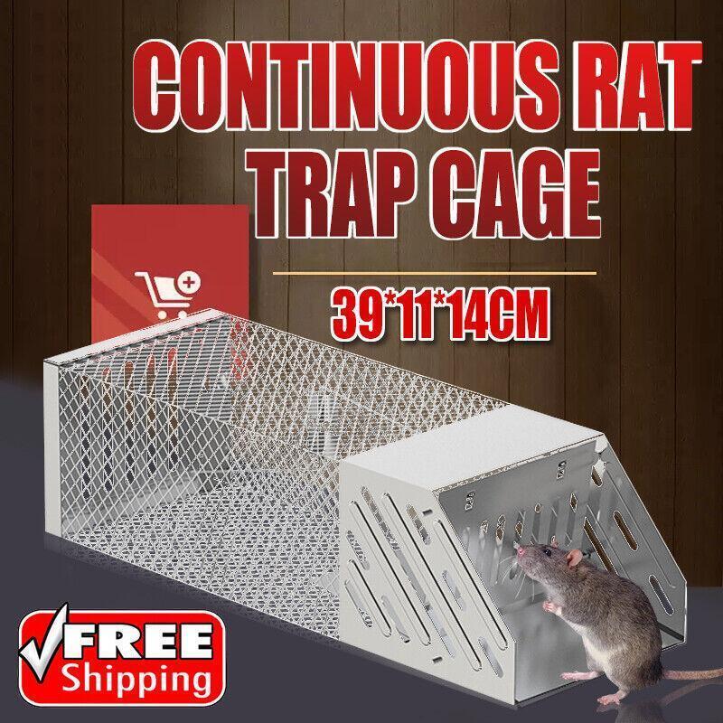 Continuous Rat Trap Cage for Humane Rodent Control