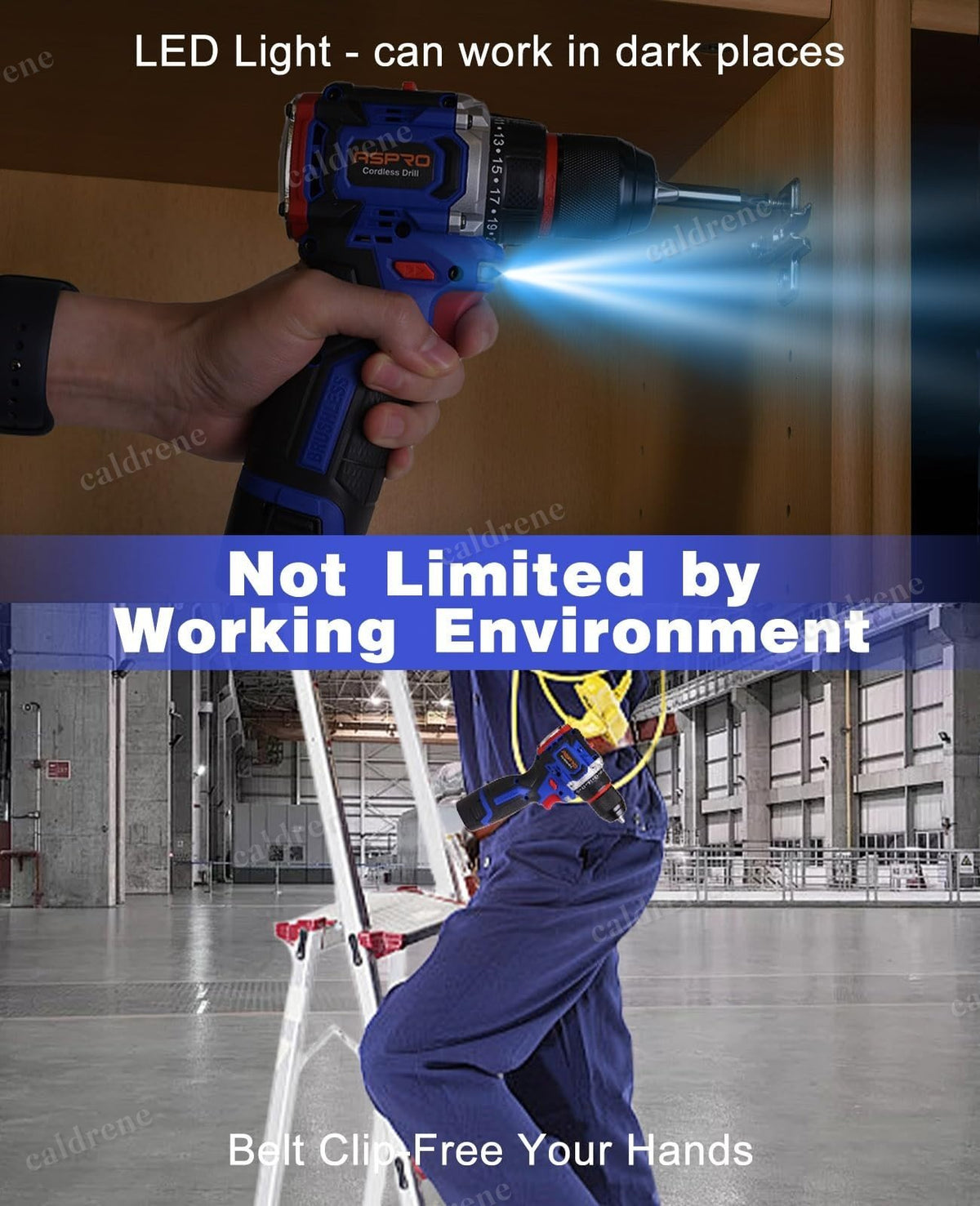 Cordless Brushless Impact Driver and Hammer Drill Combo Kit – view 6