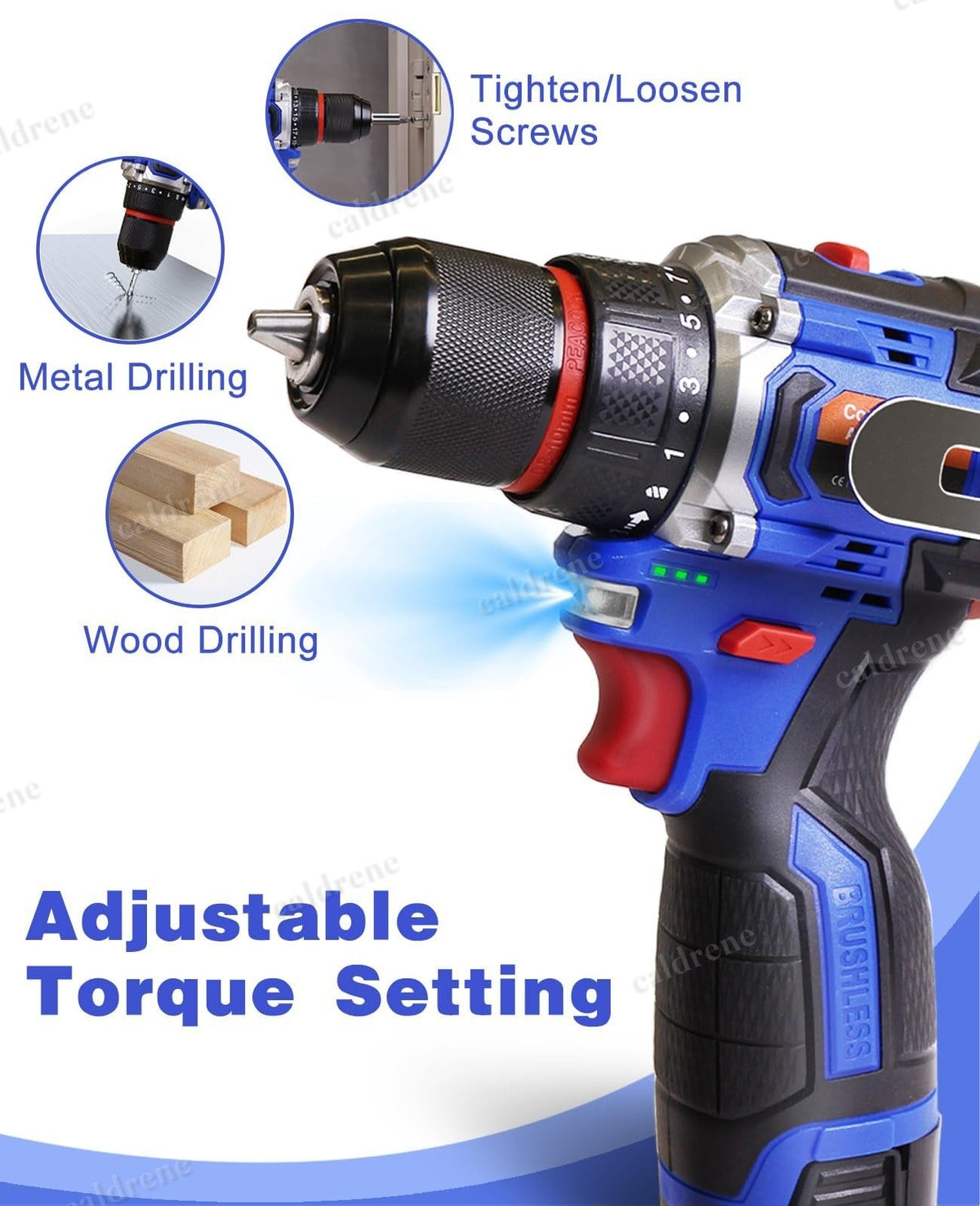 Cordless Brushless Impact Driver and Hammer Drill Combo Kit – view 7