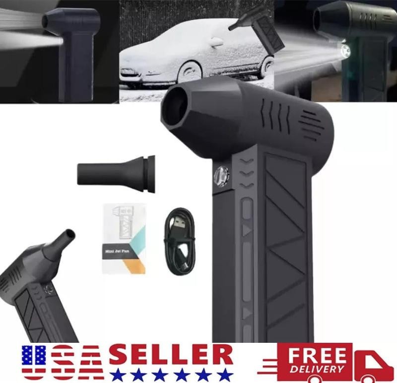 Cordless Electric Air Duster Mini Turbo Blower with LED